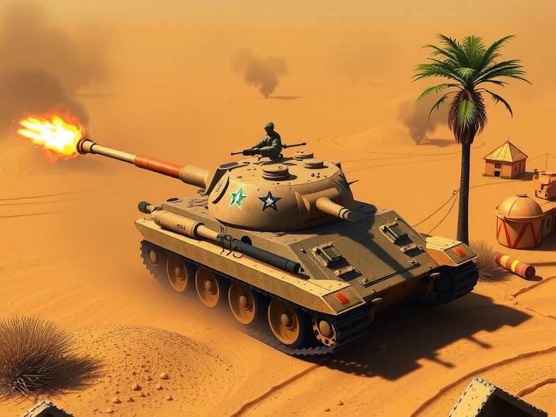 Desert Tank Assault Tank Combat
